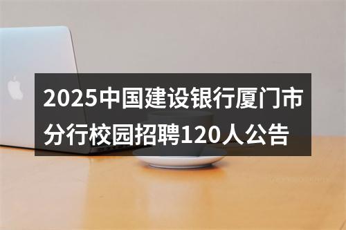 2025中国建设银行厦门市分行校园招聘120人公告 图片