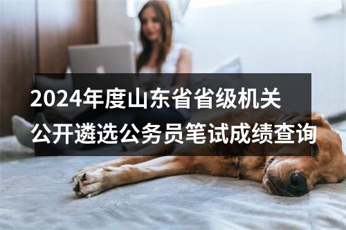 2024年度山东省省级机关公开遴选公务员笔试成绩查询 图片